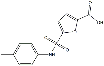 5-[(4-methylphenyl)sulfamoyl]furan-2-carboxylic acid 结构式