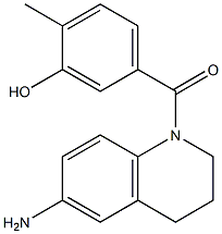 5-[(6-amino-1,2,3,4-tetrahydroquinolin-1-yl)carbonyl]-2-methylphenol 结构式