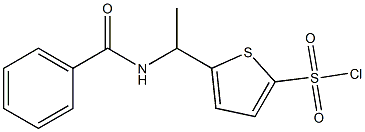 5-[1-(phenylformamido)ethyl]thiophene-2-sulfonyl chloride 结构式