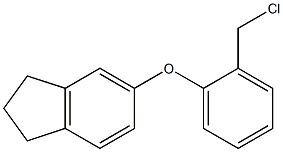 5-[2-(chloromethyl)phenoxy]-2,3-dihydro-1H-indene 结构式