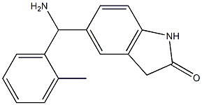 5-[amino(2-methylphenyl)methyl]-2,3-dihydro-1H-indol-2-one 结构式