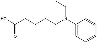 5-[ethyl(phenyl)amino]pentanoic acid 结构式