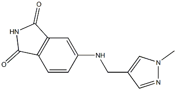 5-{[(1-methyl-1H-pyrazol-4-yl)methyl]amino}-2,3-dihydro-1H-isoindole-1,3-dione 结构式