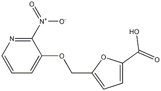 5-{[(2-nitropyridin-3-yl)oxy]methyl}furan-2-carboxylic acid 结构式
