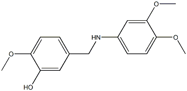 5-{[(3,4-dimethoxyphenyl)amino]methyl}-2-methoxyphenol 结构式