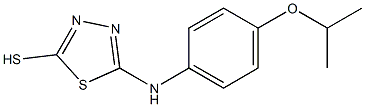 5-{[4-(propan-2-yloxy)phenyl]amino}-1,3,4-thiadiazole-2-thiol 结构式