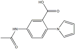 5-acetamido-2-(1H-pyrrol-1-yl)benzoic acid 结构式