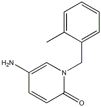 5-amino-1-[(2-methylphenyl)methyl]-1,2-dihydropyridin-2-one 结构式