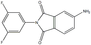 5-amino-2-(3,5-difluorophenyl)-2,3-dihydro-1H-isoindole-1,3-dione 结构式