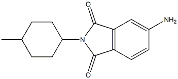 5-amino-2-(4-methylcyclohexyl)-2,3-dihydro-1H-isoindole-1,3-dione 结构式