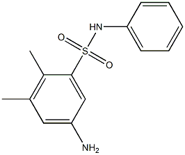 5-amino-2,3-dimethyl-N-phenylbenzene-1-sulfonamide 结构式