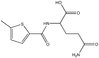 5-amino-2-{[(5-methylthien-2-yl)carbonyl]amino}-5-oxopentanoic acid 结构式