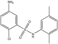 5-amino-2-chloro-N-(2,5-dimethylphenyl)benzene-1-sulfonamide 结构式