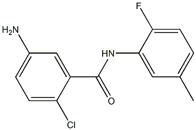 5-amino-2-chloro-N-(2-fluoro-5-methylphenyl)benzamide 结构式