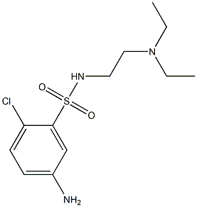 5-amino-2-chloro-N-[2-(diethylamino)ethyl]benzene-1-sulfonamide 结构式