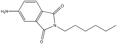 5-amino-2-hexyl-2,3-dihydro-1H-isoindole-1,3-dione 结构式