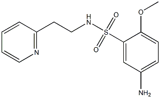 5-amino-2-methoxy-N-[2-(pyridin-2-yl)ethyl]benzene-1-sulfonamide 结构式