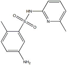 5-amino-2-methyl-N-(6-methylpyridin-2-yl)benzene-1-sulfonamide 结构式