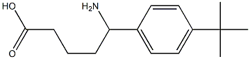 5-amino-5-(4-tert-butylphenyl)pentanoic acid 结构式