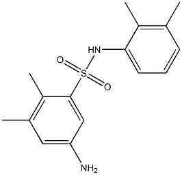 5-amino-N-(2,3-dimethylphenyl)-2,3-dimethylbenzene-1-sulfonamide 结构式