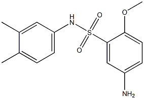 5-amino-N-(3,4-dimethylphenyl)-2-methoxybenzene-1-sulfonamide 结构式
