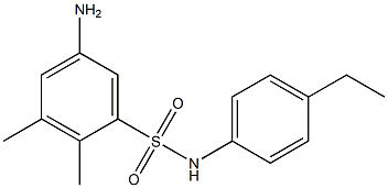 5-amino-N-(4-ethylphenyl)-2,3-dimethylbenzene-1-sulfonamide 结构式