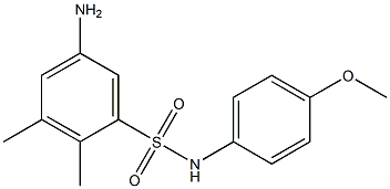 5-amino-N-(4-methoxyphenyl)-2,3-dimethylbenzene-1-sulfonamide 结构式