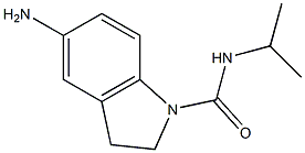 5-amino-N-(propan-2-yl)-2,3-dihydro-1H-indole-1-carboxamide 结构式