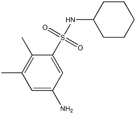 5-amino-N-cyclohexyl-2,3-dimethylbenzene-1-sulfonamide 结构式