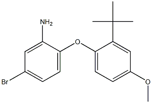 5-bromo-2-(2-tert-butyl-4-methoxyphenoxy)aniline 结构式