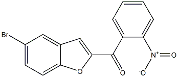 5-bromo-2-[(2-nitrophenyl)carbonyl]-1-benzofuran 结构式