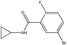 5-bromo-N-cyclopropyl-2-fluorobenzamide 结构式