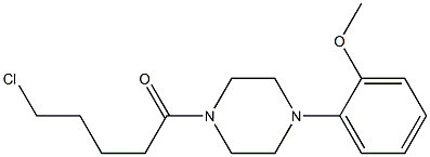 5-chloro-1-[4-(2-methoxyphenyl)piperazin-1-yl]pentan-1-one 结构式