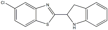 5-chloro-2-(2,3-dihydro-1H-indol-2-yl)-1,3-benzothiazole 结构式