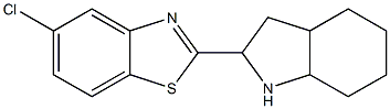 5-chloro-2-(octahydro-1H-indol-2-yl)-1,3-benzothiazole 结构式