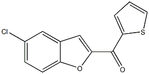 5-chloro-2-(thiophen-2-ylcarbonyl)-1-benzofuran 结构式