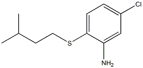 5-chloro-2-[(3-methylbutyl)sulfanyl]aniline 结构式