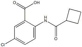 5-chloro-2-[(cyclobutylcarbonyl)amino]benzoic acid 结构式