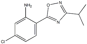 5-chloro-2-[3-(propan-2-yl)-1,2,4-oxadiazol-5-yl]aniline 结构式