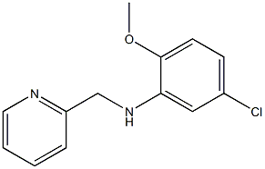 5-chloro-2-methoxy-N-(pyridin-2-ylmethyl)aniline 结构式