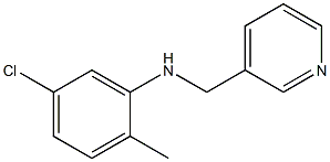 5-chloro-2-methyl-N-(pyridin-3-ylmethyl)aniline 结构式
