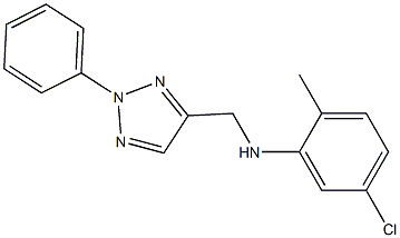 5-chloro-2-methyl-N-[(2-phenyl-2H-1,2,3-triazol-4-yl)methyl]aniline 结构式