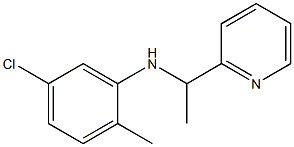 5-chloro-2-methyl-N-[1-(pyridin-2-yl)ethyl]aniline 结构式