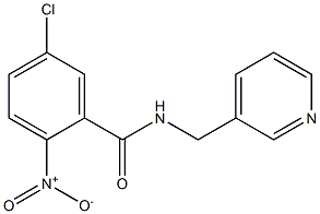 5-chloro-2-nitro-N-(pyridin-3-ylmethyl)benzamide 结构式