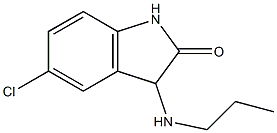 5-chloro-3-(propylamino)-1,3-dihydro-2H-indol-2-one 结构式