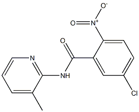 5-chloro-N-(3-methylpyridin-2-yl)-2-nitrobenzamide 结构式