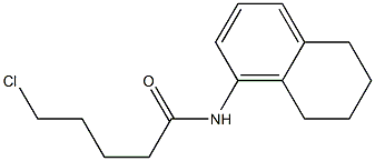 5-chloro-N-(5,6,7,8-tetrahydronaphthalen-1-yl)pentanamide 结构式