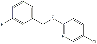 5-chloro-N-[(3-fluorophenyl)methyl]pyridin-2-amine 结构式