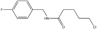 5-chloro-N-[(4-fluorophenyl)methyl]pentanamide 结构式