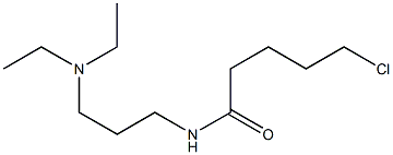 5-chloro-N-[3-(diethylamino)propyl]pentanamide 结构式